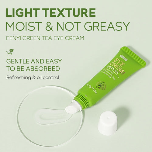 Green Tea Anti-Wrinkle Eye Cream – Korean Skincare for Dark Circles & Puffiness